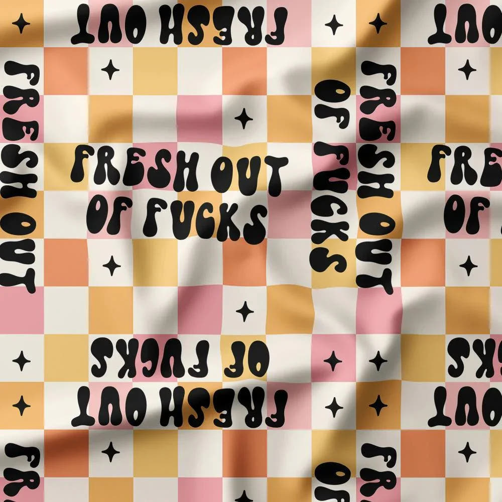 Swear Word Fabric 416 – swearing fabric custom printed Australia, made-to-order | Fabric by Missy Rose