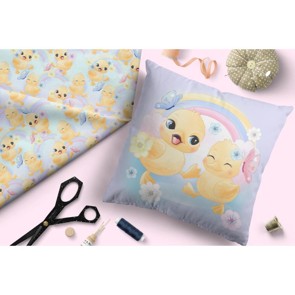 Design 417 Cute Duckling Fabric – premium custom printed fabric for sewing | Fabric by Missy Rose