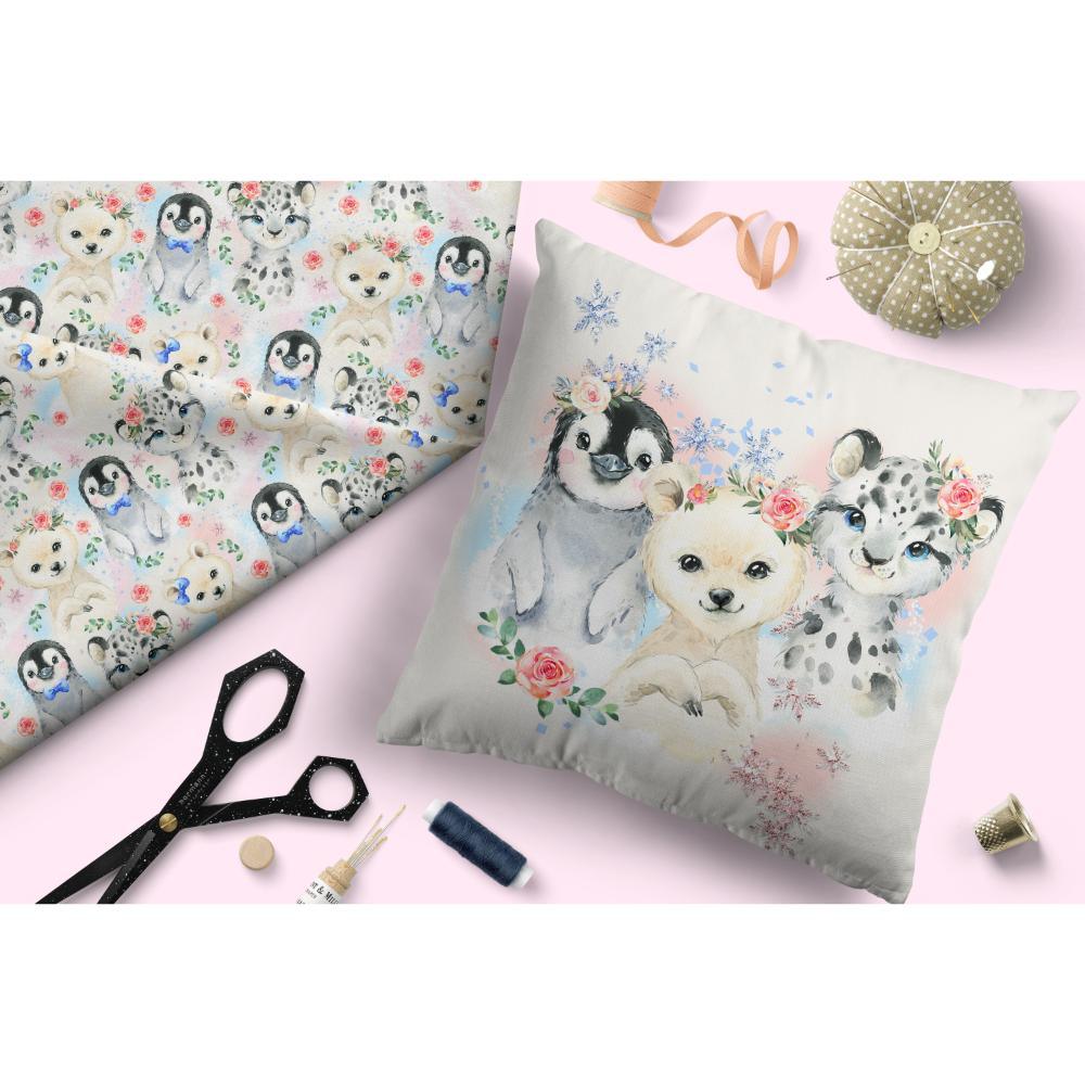 Design 421 Snow Animals Fabric – made-to-order custom fabric by the metre | Fabric by Missy Rose