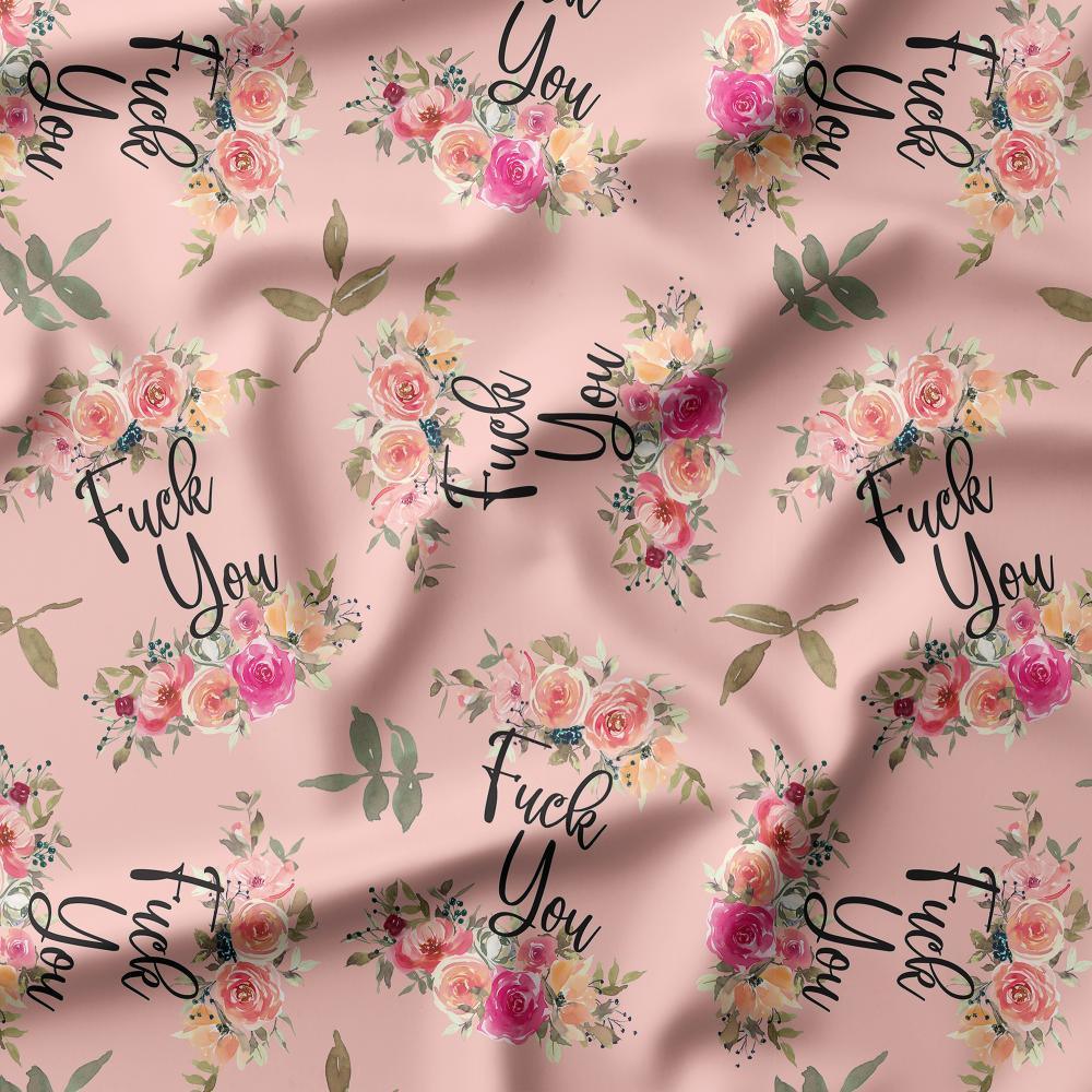 Swear Word Fabric 421 – profanity fabric for sewing, custom printed Australia | Fabric by Missy Rose