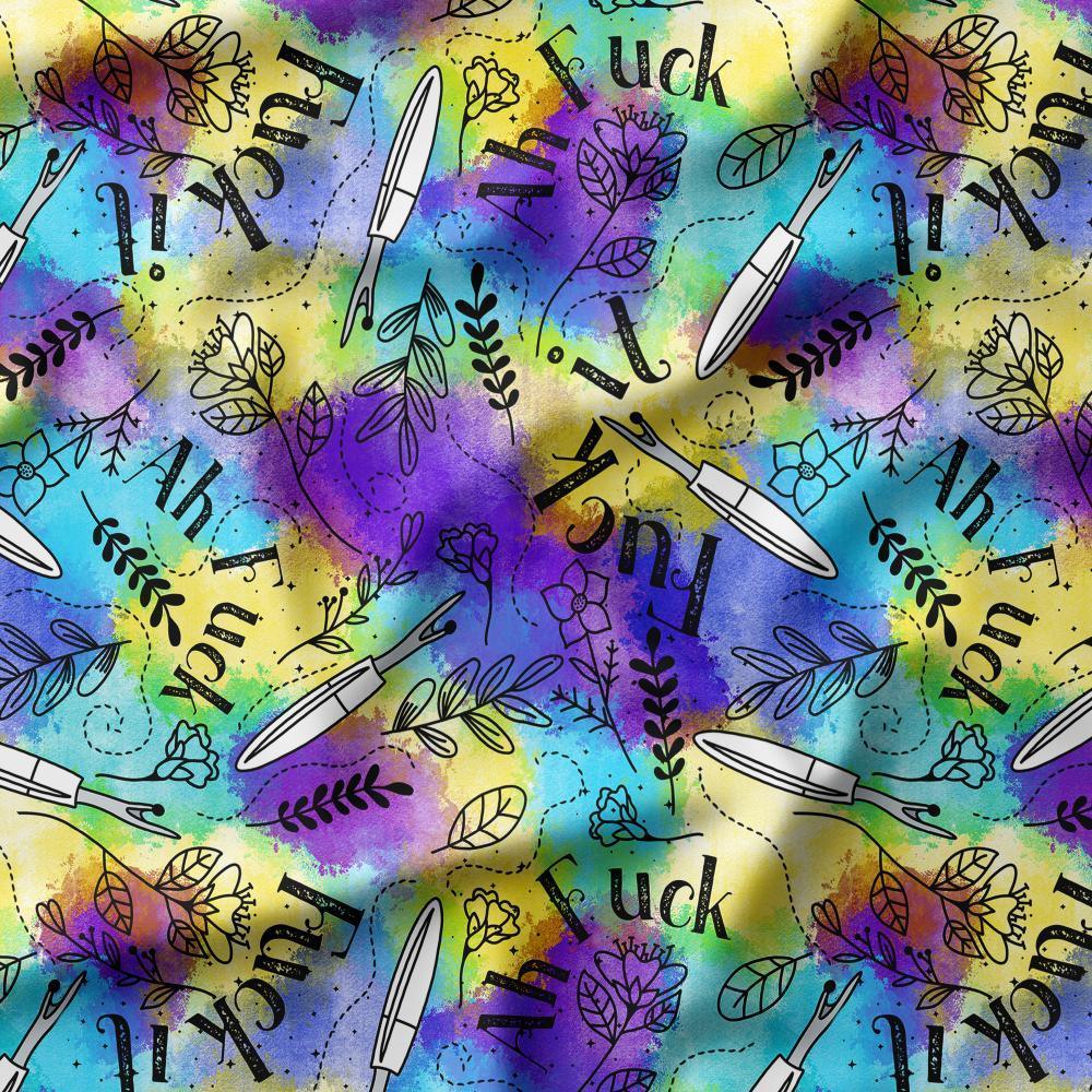 Swear Word Fabric 422 – swearing fabric custom printed Australia, made-to-order | Fabric by Missy Rose