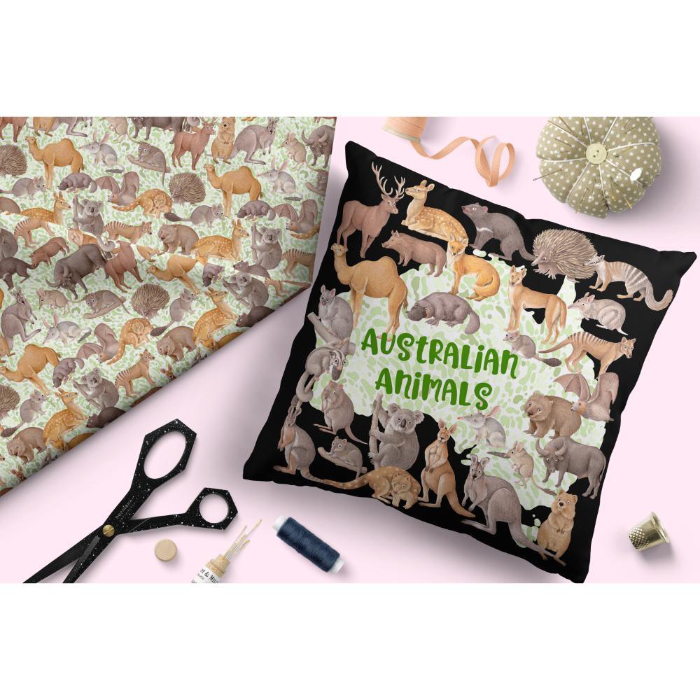 Design 424 Australian Animals Fabric – Australian custom printed fabric pre-order | Fabric by Missy Rose