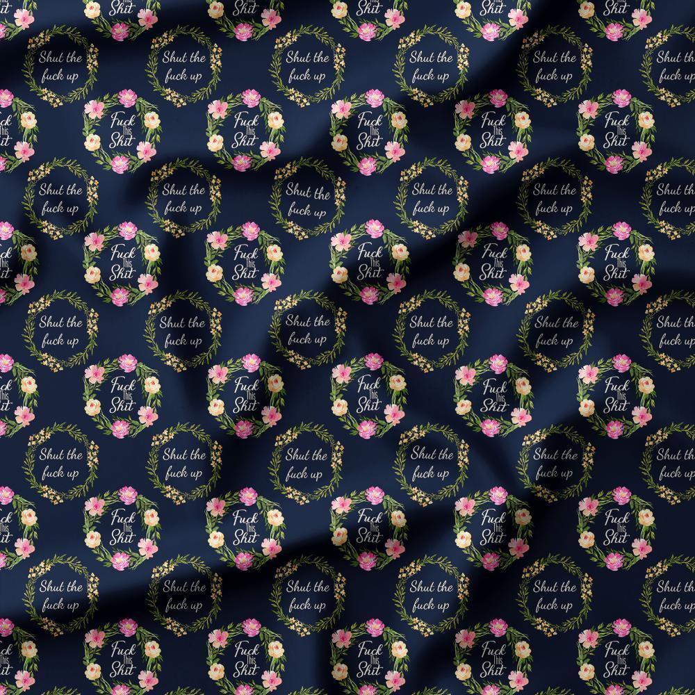 Swear Word Fabric 427 – swearing fabric custom printed Australia, made-to-order | Fabric by Missy Rose