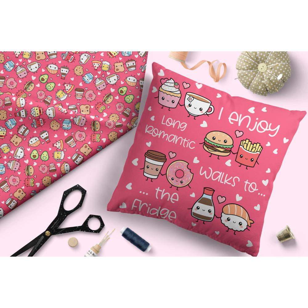 Design 437 Pink Foods Fabric – pre-order designer fabric Australia | Fabric by Missy Rose