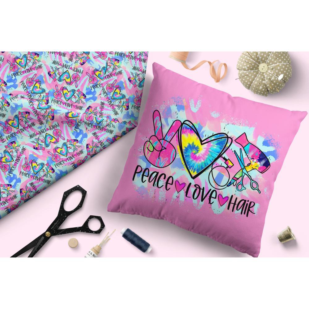 Design 443 Hair Dresser Fabric – custom printed pre-order fabric Australia | Fabric by Missy Rose