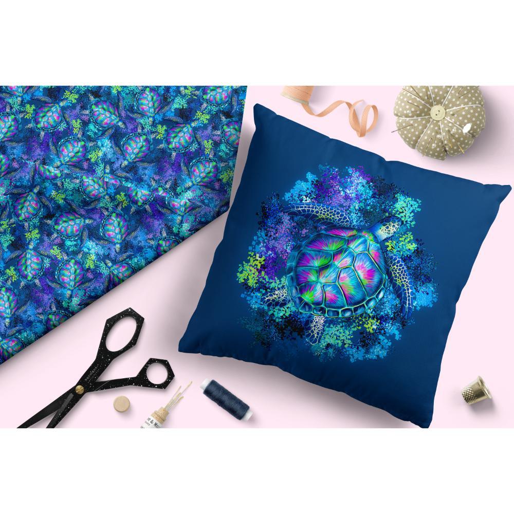 Design 444 Turtle Fabric – Australian custom printed fabric pre-order | Fabric by Missy Rose