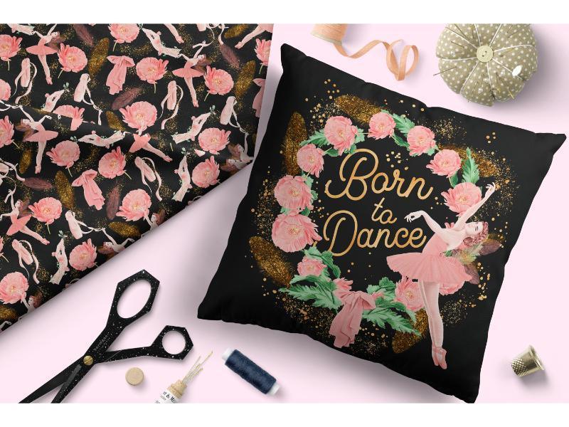 Design 45 Ballerina Fabric – Australian custom printed fabric pre-order | Fabric by Missy Rose