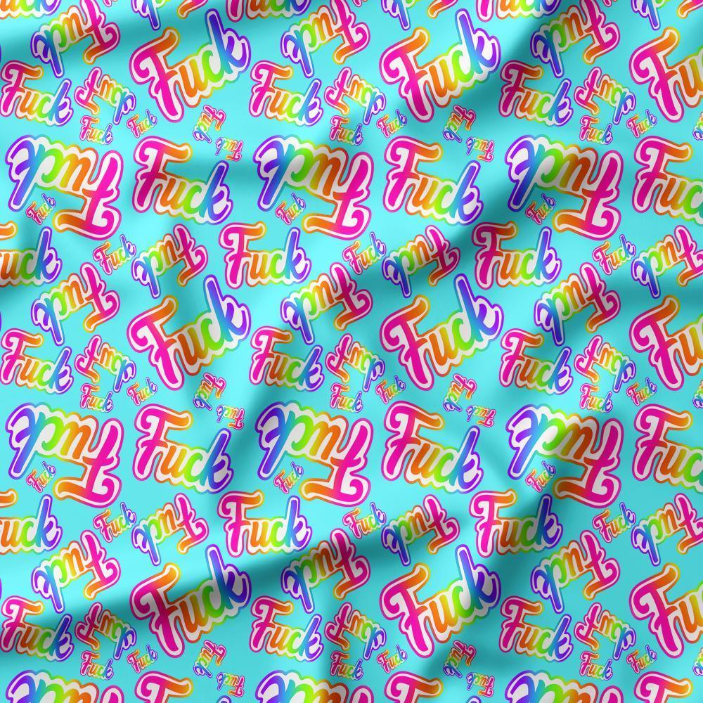 Swear Word Fabric 467 – swearing fabric custom printed Australia, made-to-order | Fabric by Missy Rose