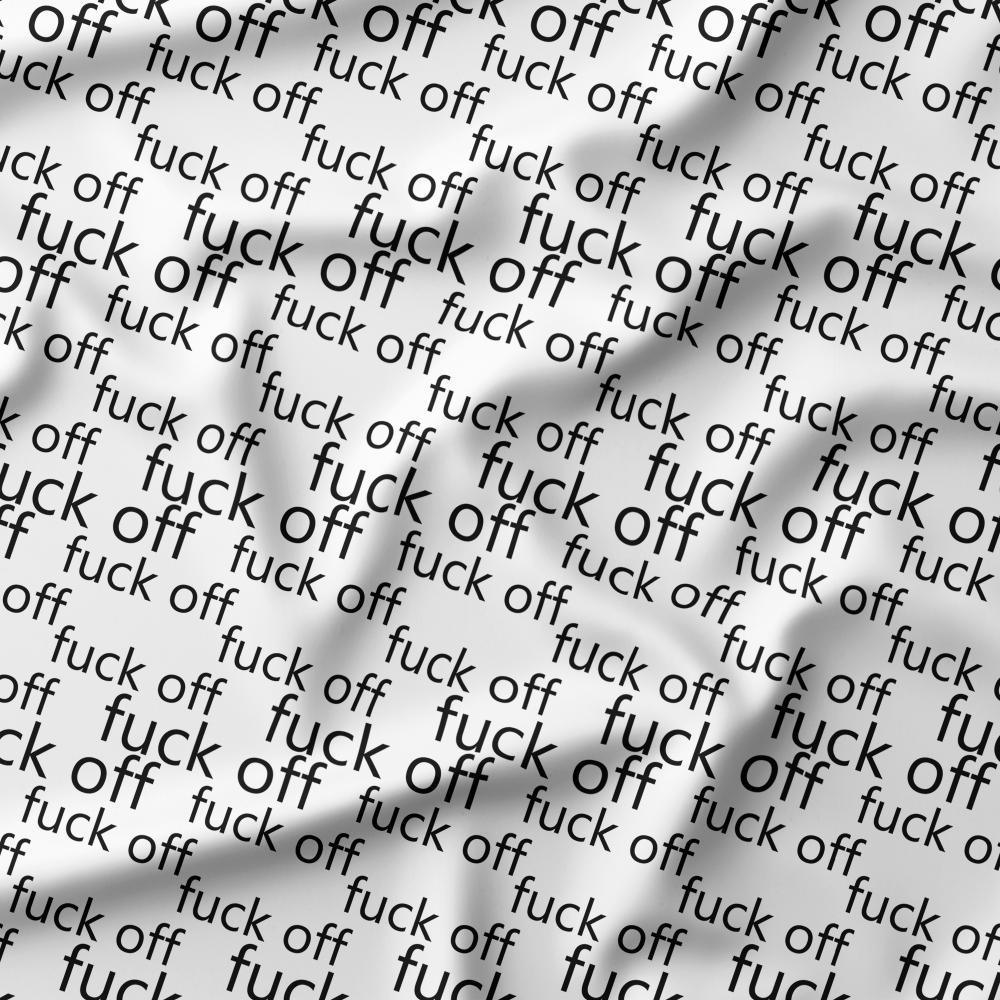 Swear Word Fabric 470 – swearing fabric custom printed Australia, made-to-order | Fabric by Missy Rose