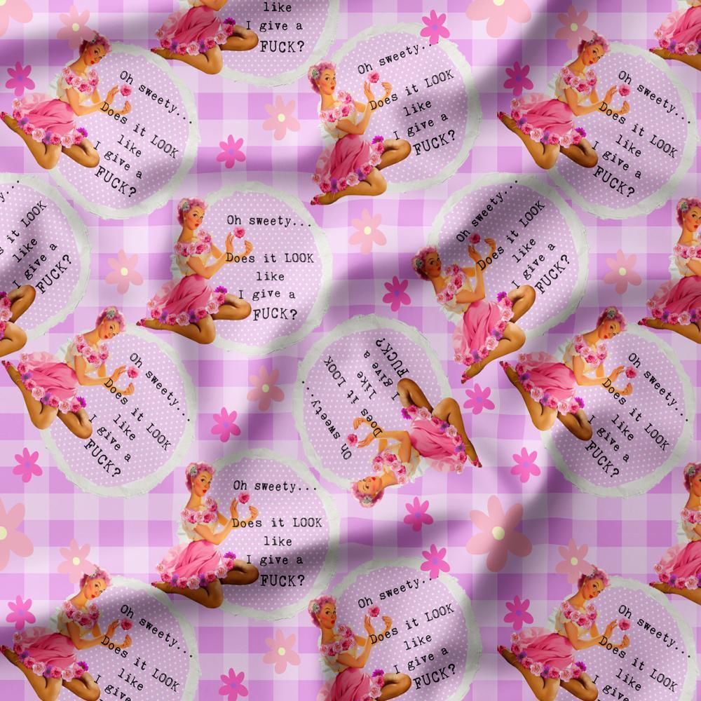 Swear Word Fabric 479 – swearing fabric custom printed Australia, made-to-order | Fabric by Missy Rose