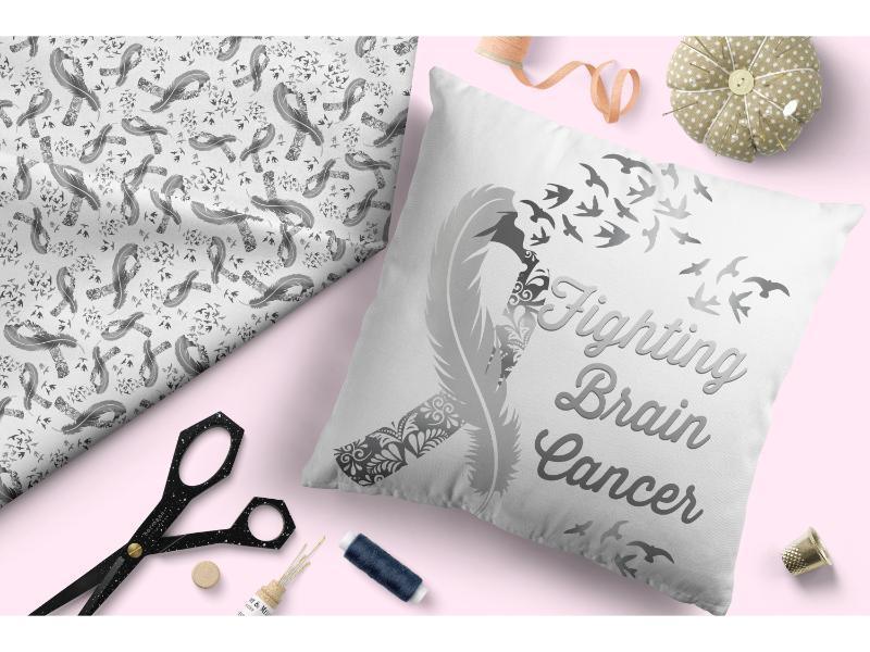 Design 47 Brain Cancer Fabric – pre-order designer fabric Australia | Fabric by Missy Rose