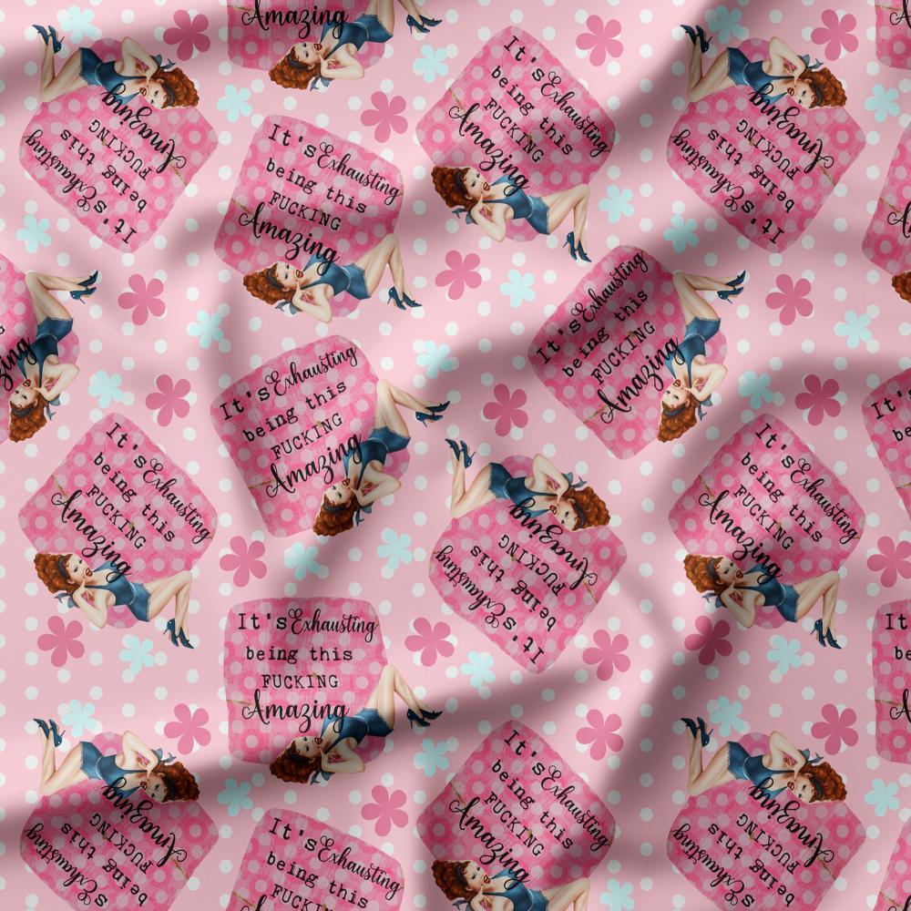 Swear Word Fabric 481 – swearing fabric custom printed Australia, made-to-order | Fabric by Missy Rose