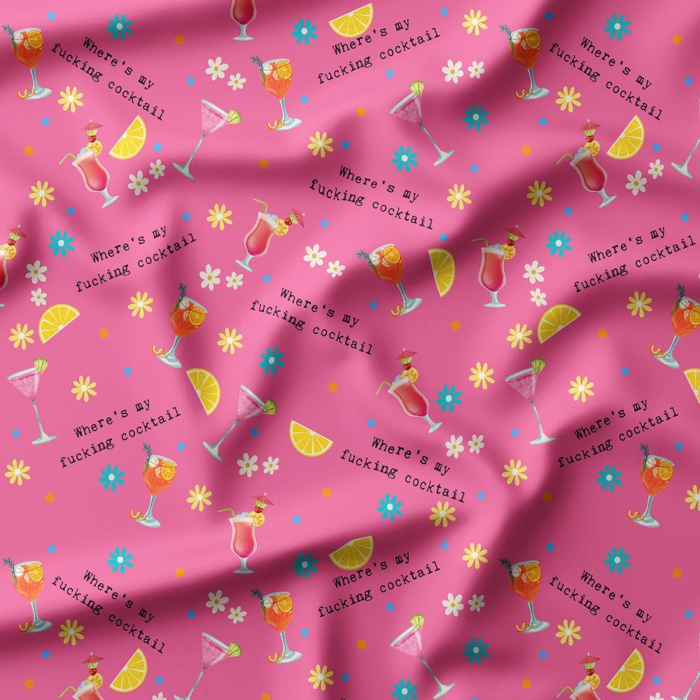 Swear Word Fabric 484 – profanity fabric for sewing, custom printed Australia | Fabric by Missy Rose