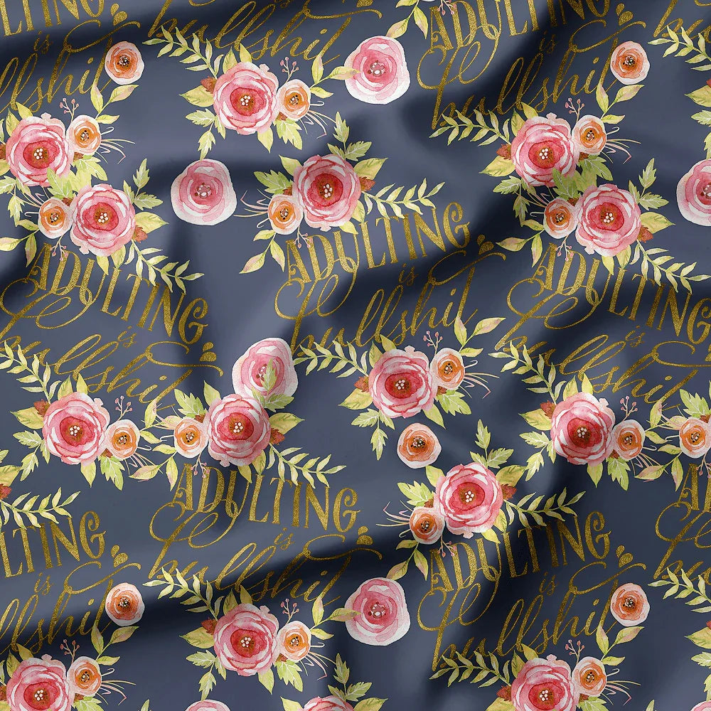 Novelty Swearing Fabric 04 – cheeky novelty fabric by the metre, made-to-order | Fabric by Missy Rose