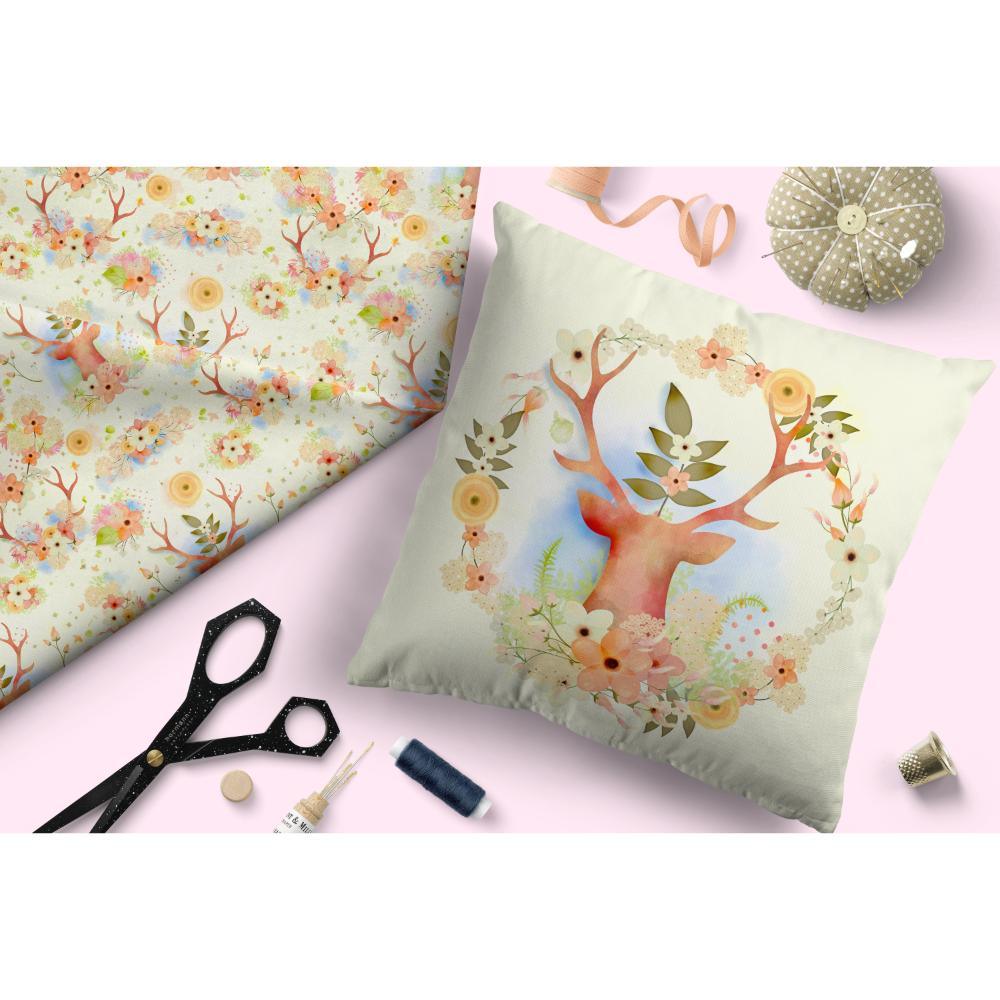 Design 502 Neutral Woodlands Fabric – made-to-order custom fabric by the metre | Fabric by Missy Rose