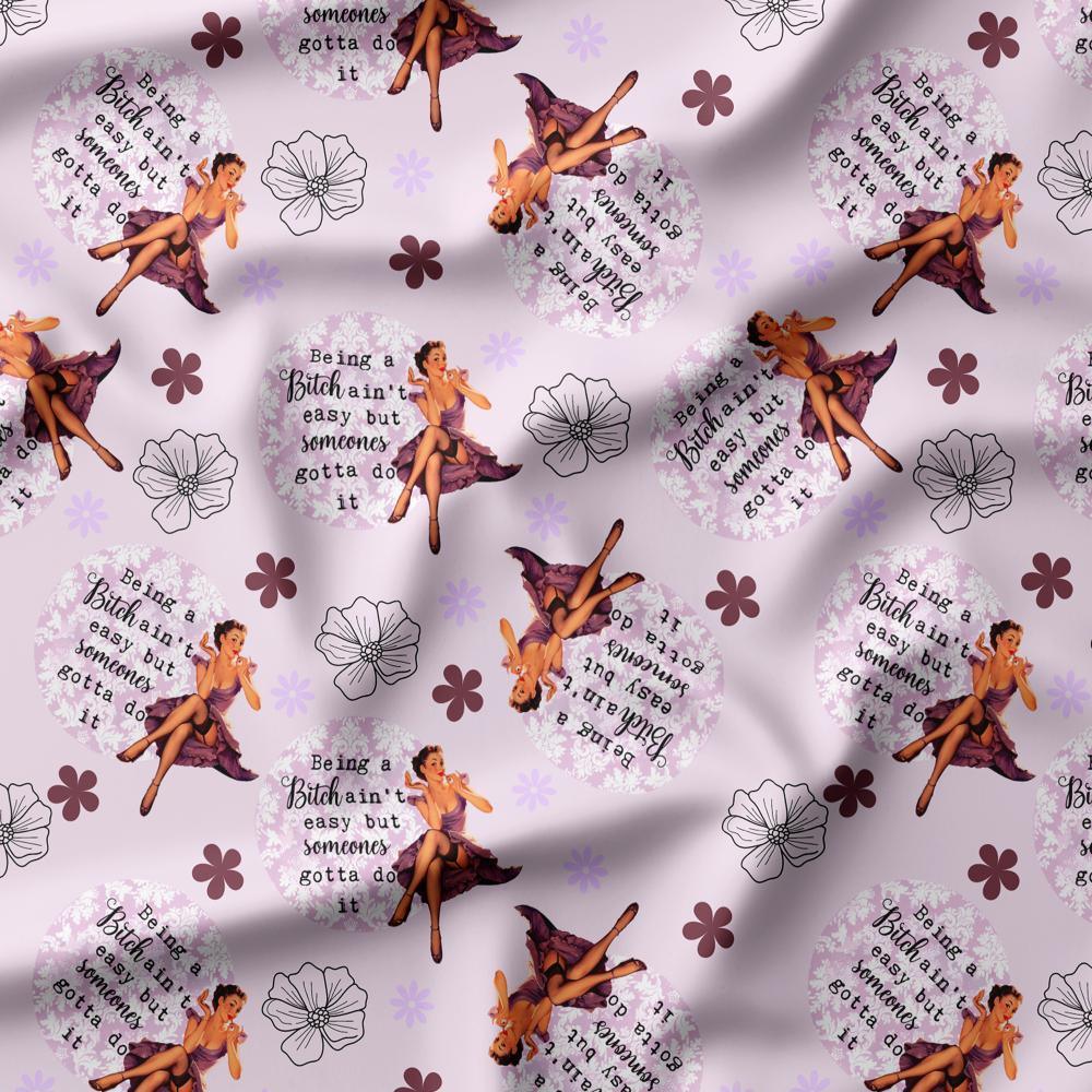 Swear Word Fabric 509 – profanity fabric for sewing, custom printed Australia | Fabric by Missy Rose