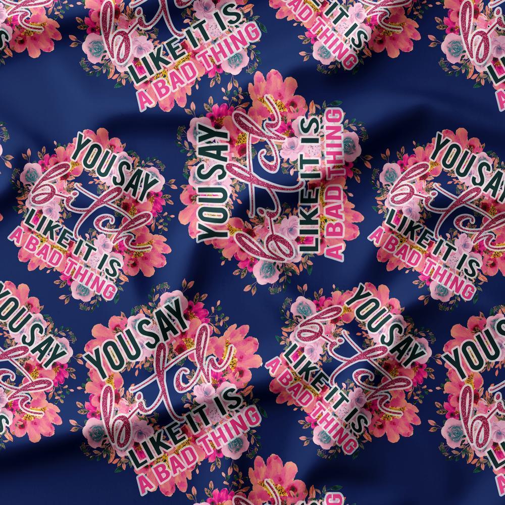 Swear Word Fabric 515 – swearing fabric custom printed Australia, made-to-order | Fabric by Missy Rose