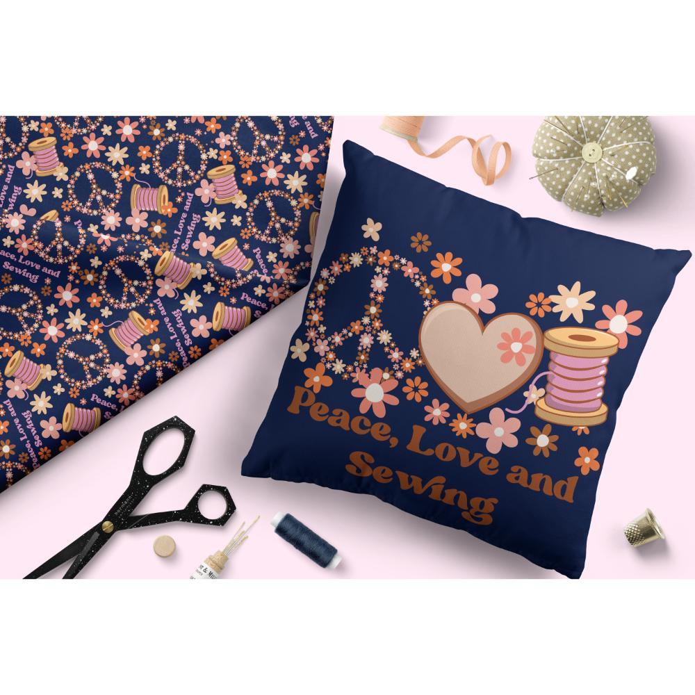 Design 520 Retro Sewing Fabric – made-to-order custom fabric by the metre | Fabric by Missy Rose