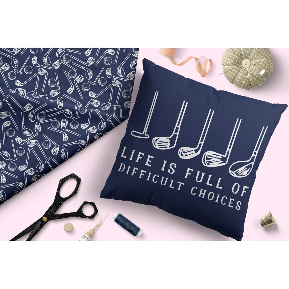 Design 524 Navy Golf Fabric – Australian custom printed fabric pre-order | Fabric by Missy Rose