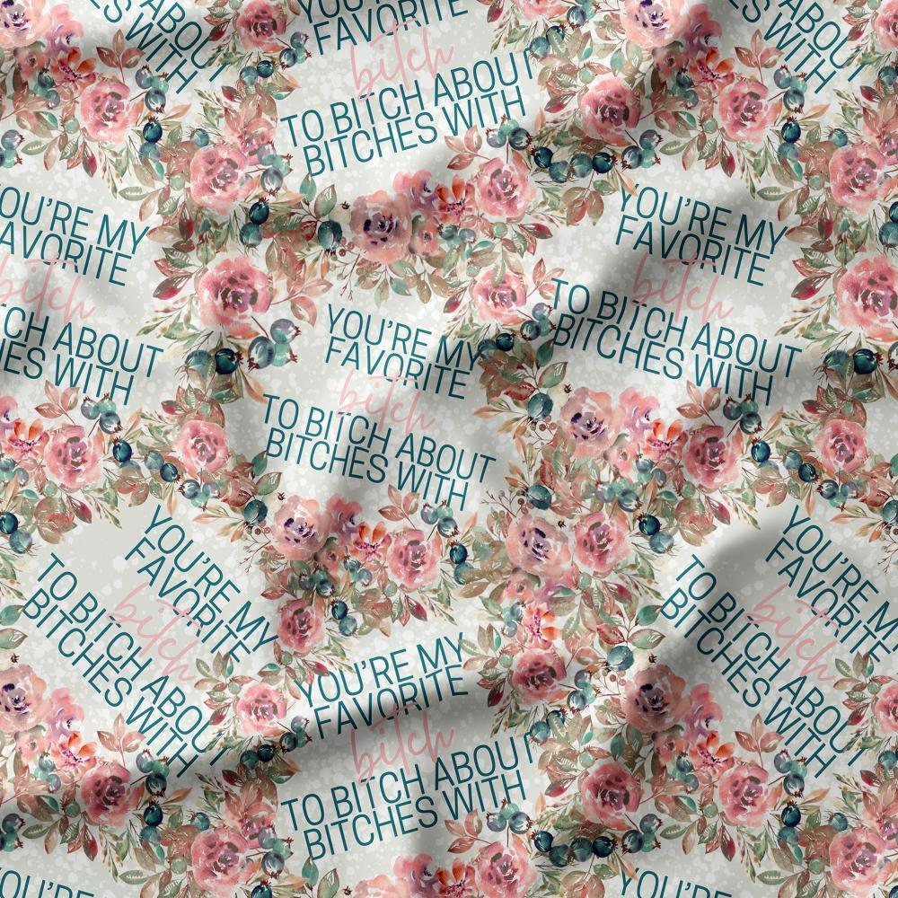 Swear Word Fabric 526 – profanity fabric for sewing, custom printed Australia | Fabric by Missy Rose
