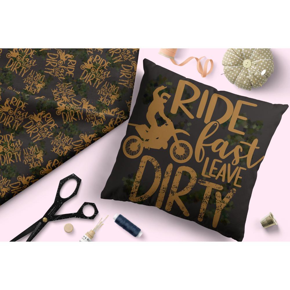 Design 527 Motocross Fabric – premium custom printed fabric for sewing | Fabric by Missy Rose