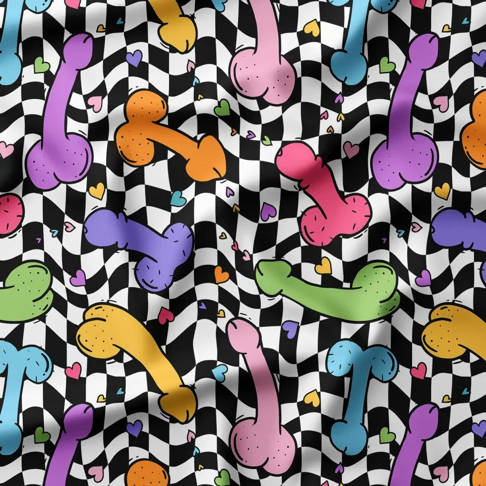 Novelty Swearing Fabric 527 – cheeky novelty fabric by the metre, made-to-order | Fabric by Missy Rose