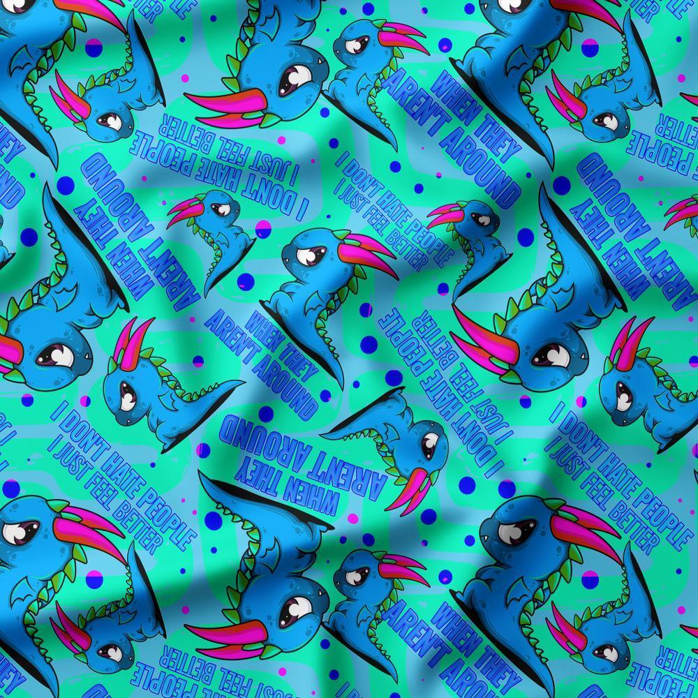 Swear Word Fabric 535 – profanity fabric for sewing, custom printed Australia | Fabric by Missy Rose
