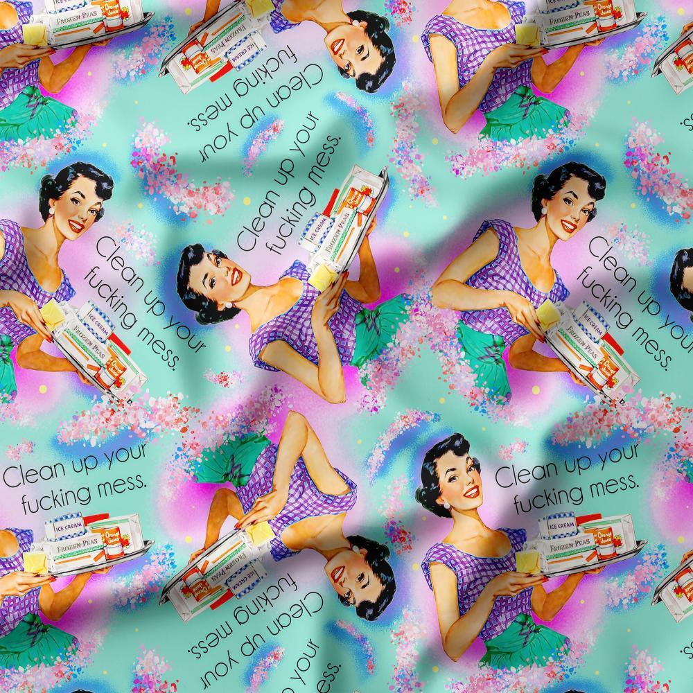 Swear Word Fabric 536 – swearing fabric custom printed Australia, made-to-order | Fabric by Missy Rose
