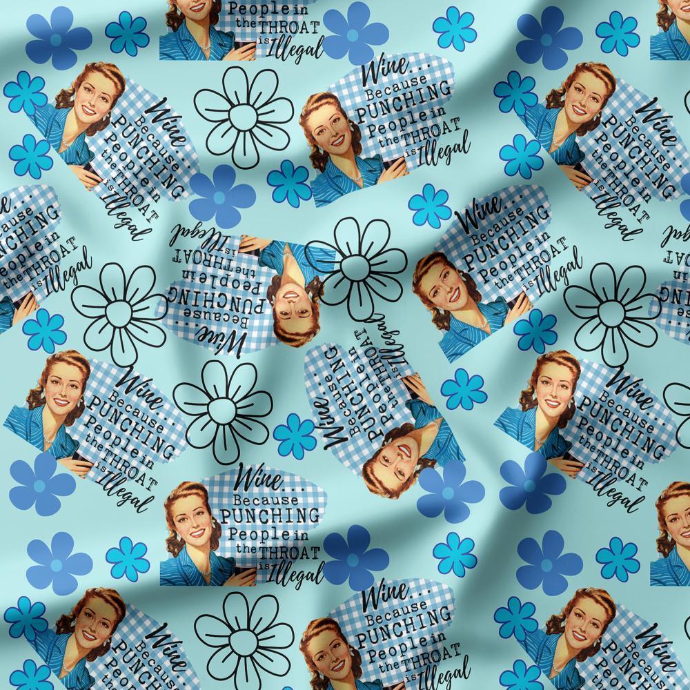 Swear Word Fabric 545 – swearing fabric custom printed Australia, made-to-order | Fabric by Missy Rose