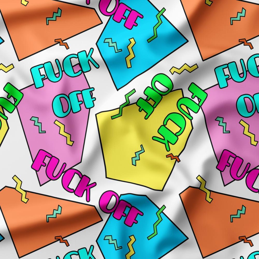 Novelty Swearing Fabric 552 – cheeky rude print fabric for sewing, pre-order | Fabric by Missy Rose
