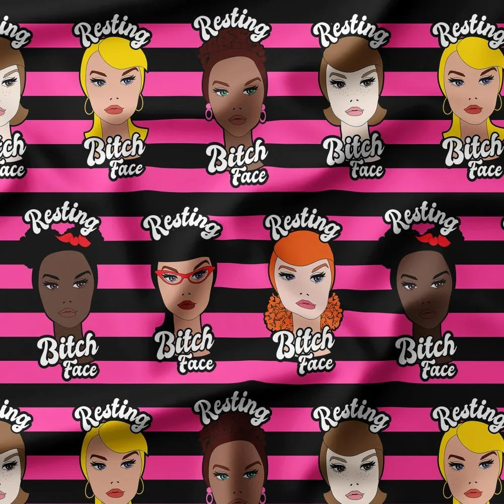 Novelty Swearing Fabric 565 – cheeky novelty fabric by the metre, made-to-order | Fabric by Missy Rose