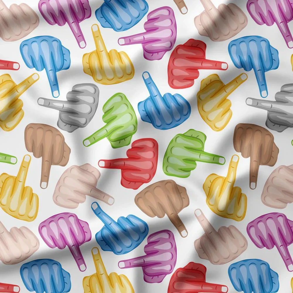 Novelty Swearing Fabric 572 – cheeky rude print fabric for sewing, pre-order | Fabric by Missy Rose