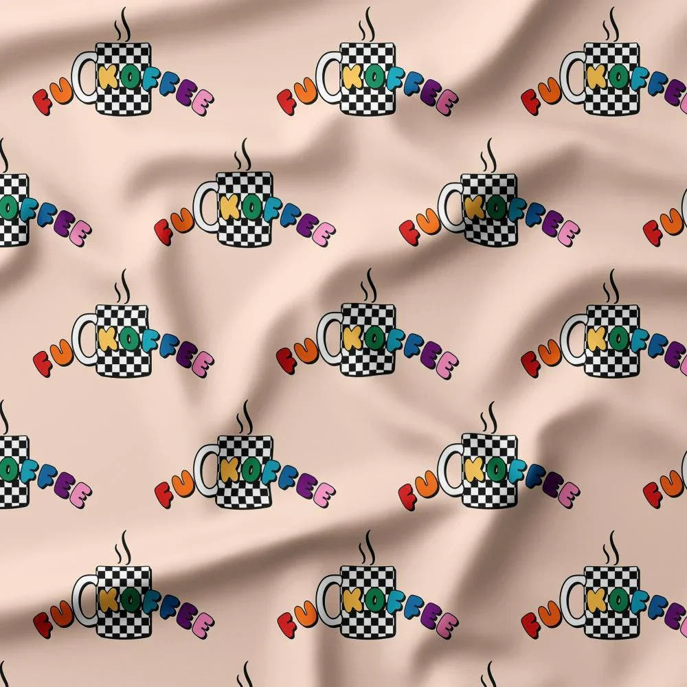 Novelty Swearing Fabric 574 – cheeky novelty fabric by the metre, made-to-order | Fabric by Missy Rose