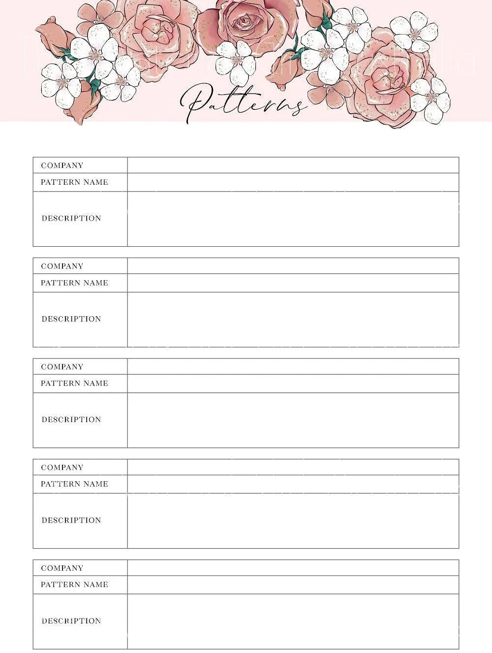 Missy Rose Sewing Planner fabric – made-to-order custom fabric by the metre | Fabric by Missy Rose