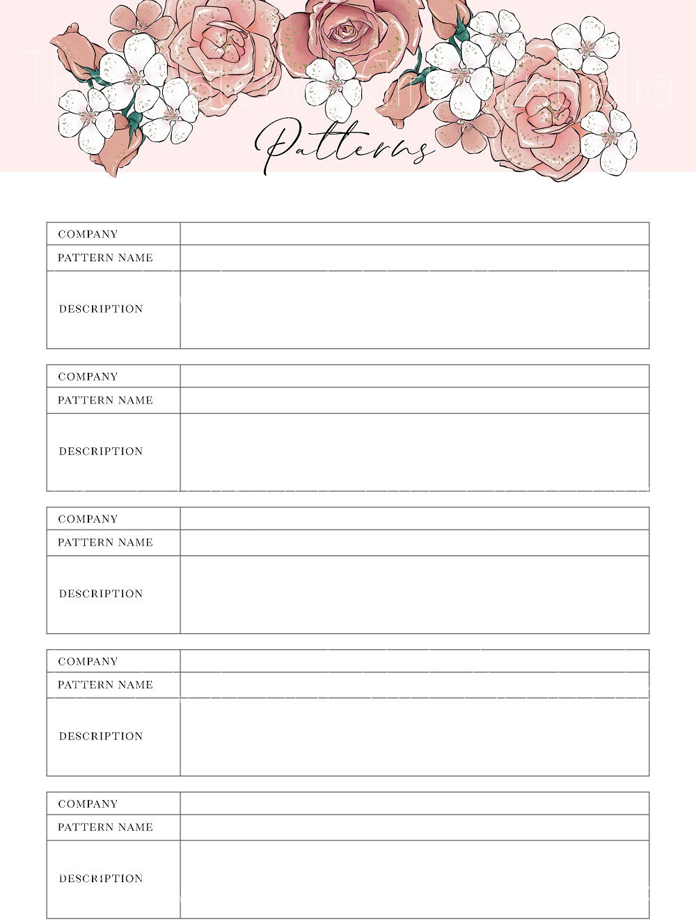 Missy Rose Sewing Planner