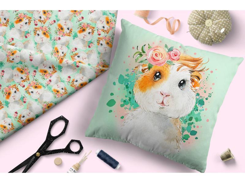 Design 62 Guinea Pig Fabric – pre-order designer fabric Australia | Fabric by Missy Rose