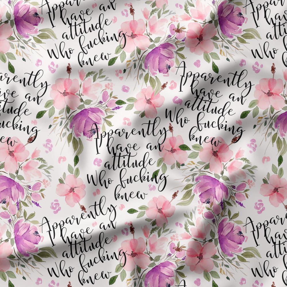 Swear Word Fabric 68 – swearing fabric custom printed Australia, made-to-order | Fabric by Missy Rose