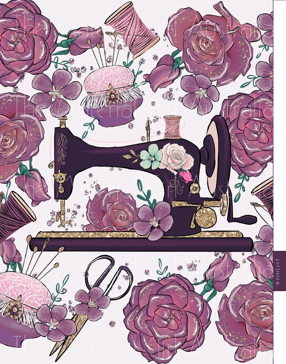 Missy Rose Sewing Planner fabric – Australian custom printed fabric pre-order | Fabric by Missy Rose