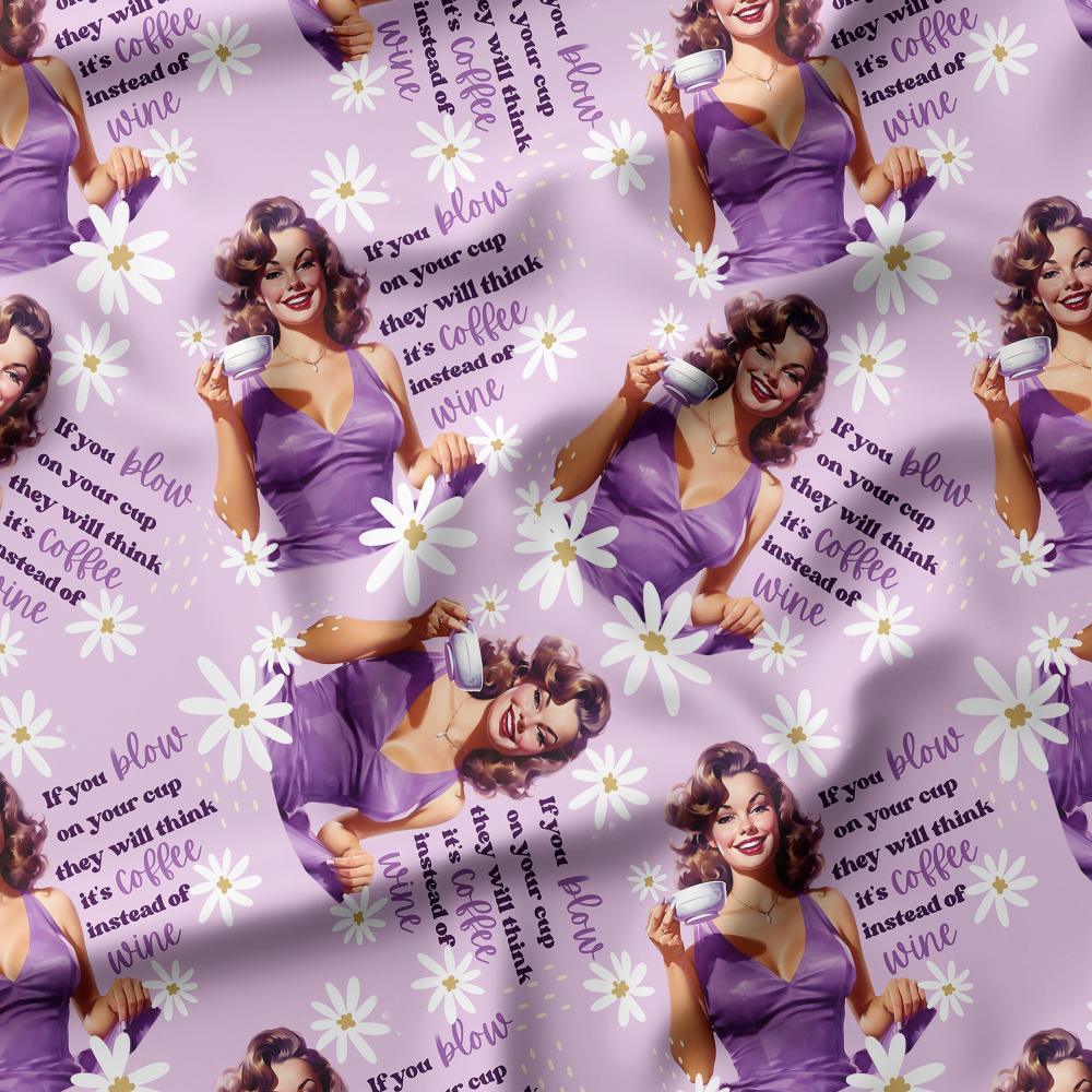 Swear Word Fabric 75 – profanity fabric for sewing, custom printed Australia | Fabric by Missy Rose