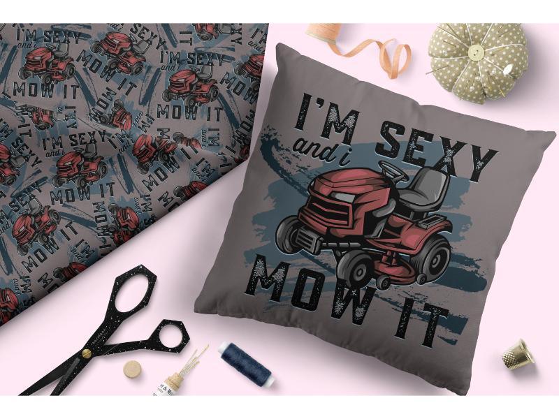 Design 84 Mower Fabric – made-to-order custom fabric by the metre | Fabric by Missy Rose