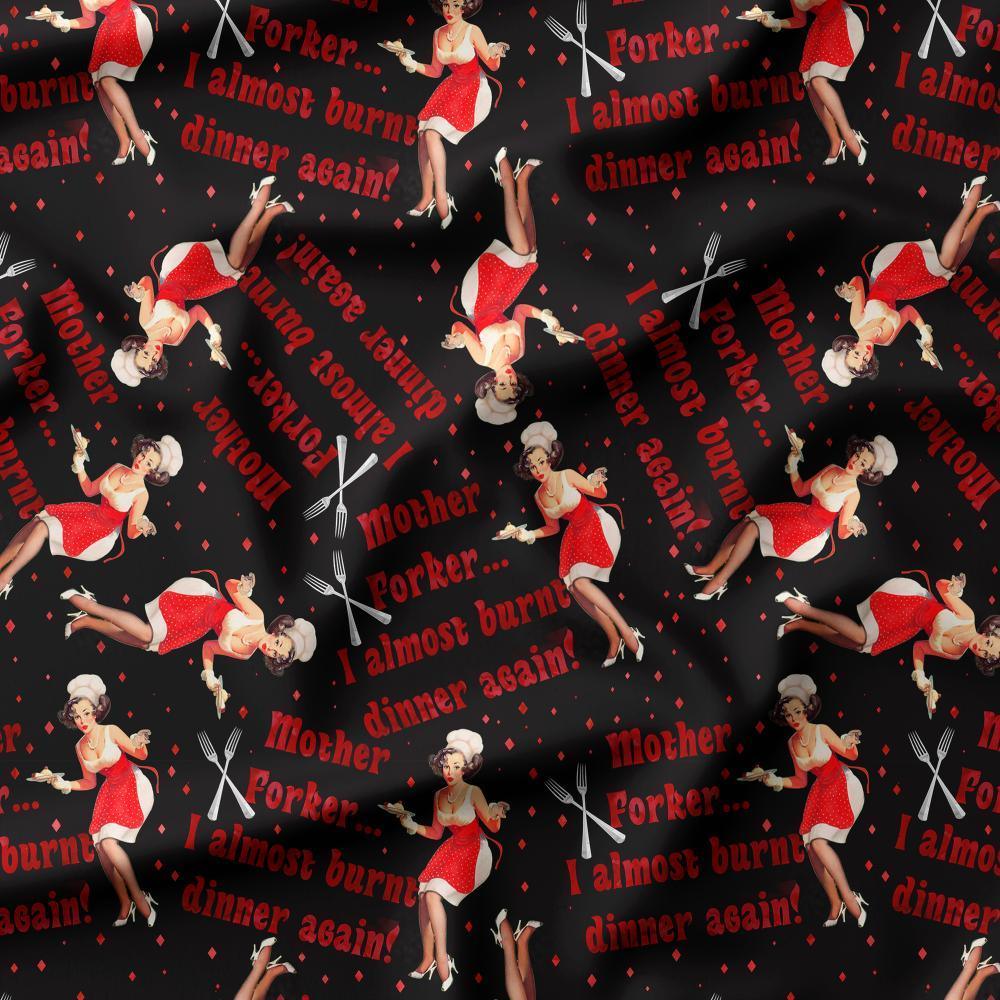 Swear Word Fabric 84 – profanity fabric for sewing, custom printed Australia | Fabric by Missy Rose