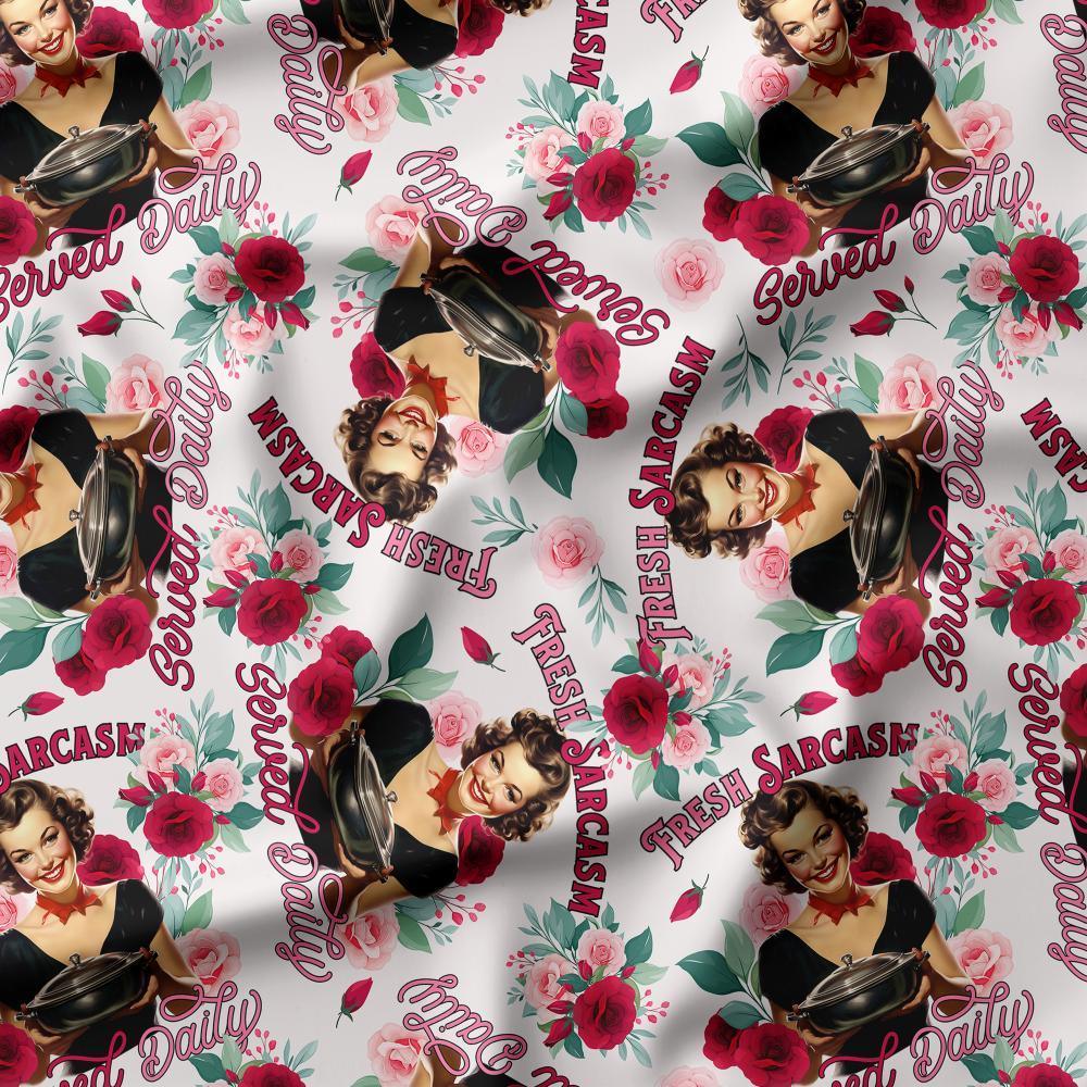 Swear Word Fabric 91 – swearing fabric custom printed Australia, made-to-order | Fabric by Missy Rose