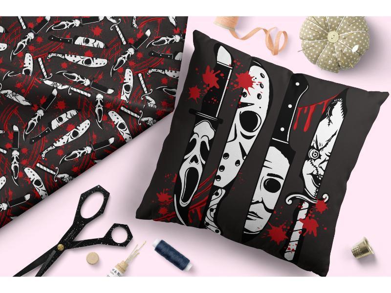 Design 94 Horror Fabric – made-to-order custom fabric by the metre | Fabric by Missy Rose