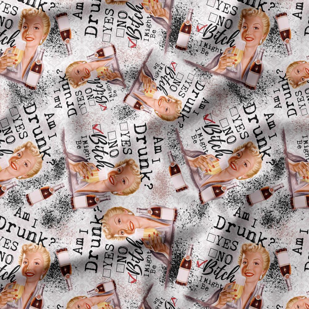 Swear Word Fabric 96 – profanity fabric for sewing, custom printed Australia | Fabric by Missy Rose