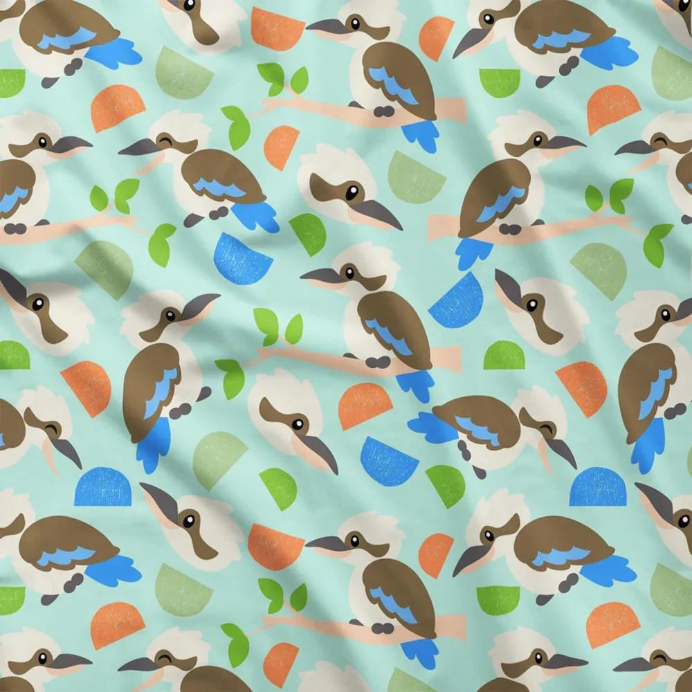 Design 16 Kookaburra Fabric – Australian custom printed fabric pre-order | Fabric by Missy Rose