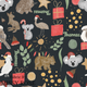 Customisable Name Fabric - Aussie Christmas