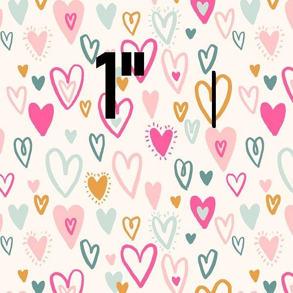 Indy Bloom Fabric Bee My Valentine Bursting Hearts in Pink 08 – Fabric by Missy Rose