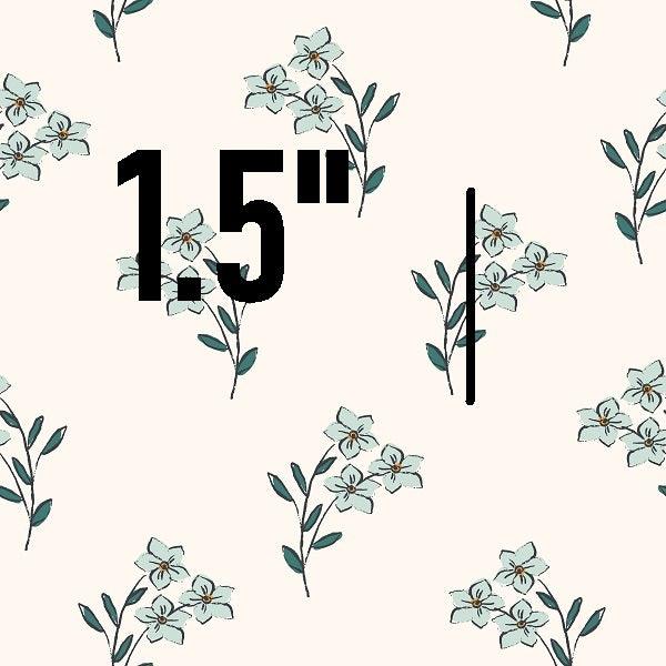 Indy Bloom Fabric Bee My Valentine Forget Me Not In Blue 03 – premium custom printed fabric for sewing | Fabric by Missy Rose
