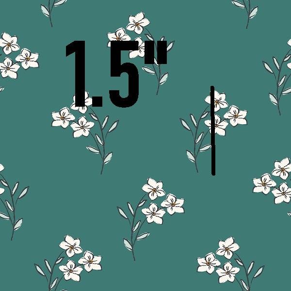 Indy Bloom Fabric Bee My Valentine Forget Me Not In Green 05 – Fabric by Missy Rose