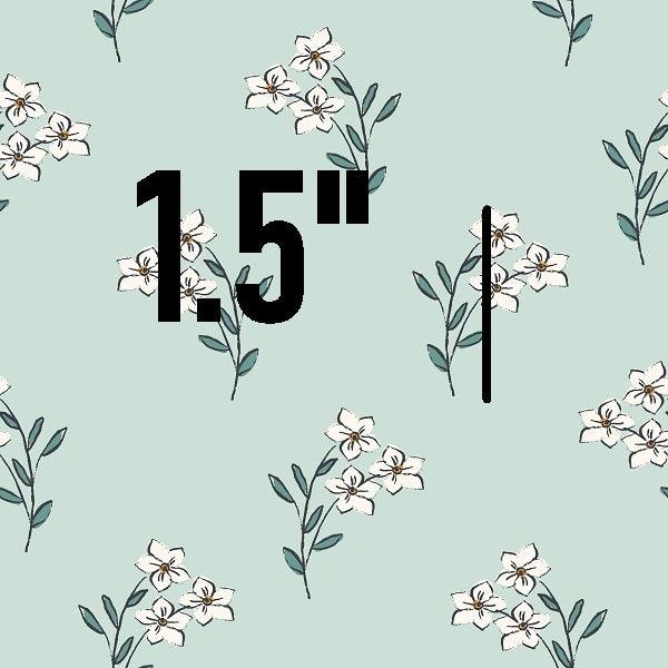 Indy Bloom Fabric Bee My Valentine Forget Me Not In Mint 06 – made-to-order custom fabric by the metre | Fabric by Missy Rose